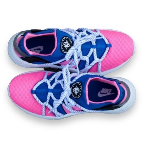 Nike | Huarache NM | Pink + Blue Sneakers | Women’s Size 6.5 - Picture 2 of 9